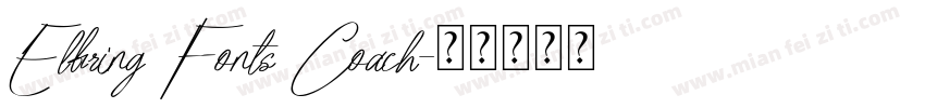 Elfring Fonts Coach字体转换